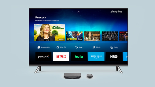 TV screen with X1 displayed