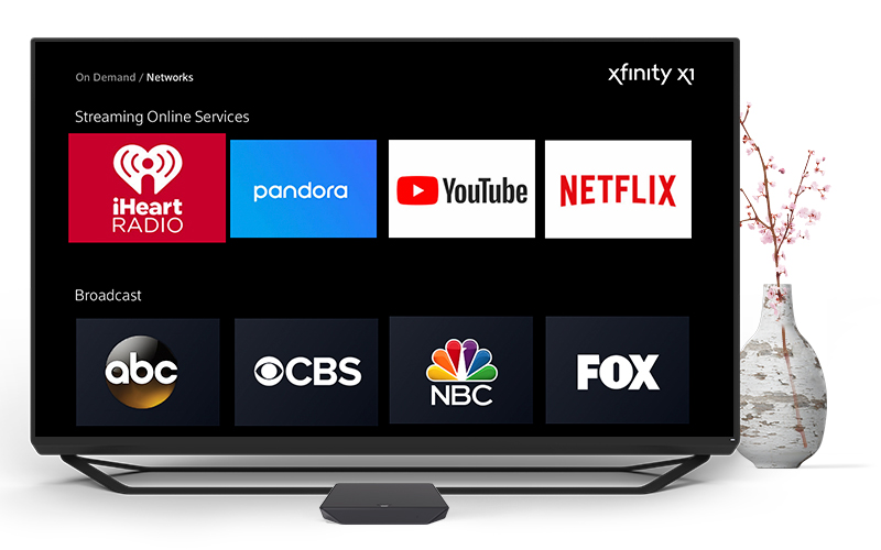 TV and vase