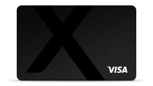 Visa card with Xfinity logo