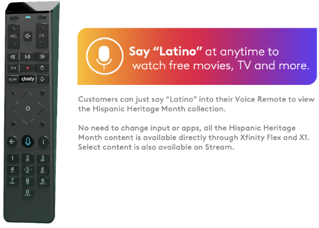 Say 'Latino' into your Voice Remote to access Hispanic Heritage Month content