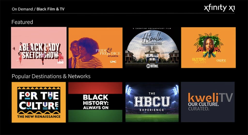Xfinity Black Film &amp; TV Celebrates Black History Month