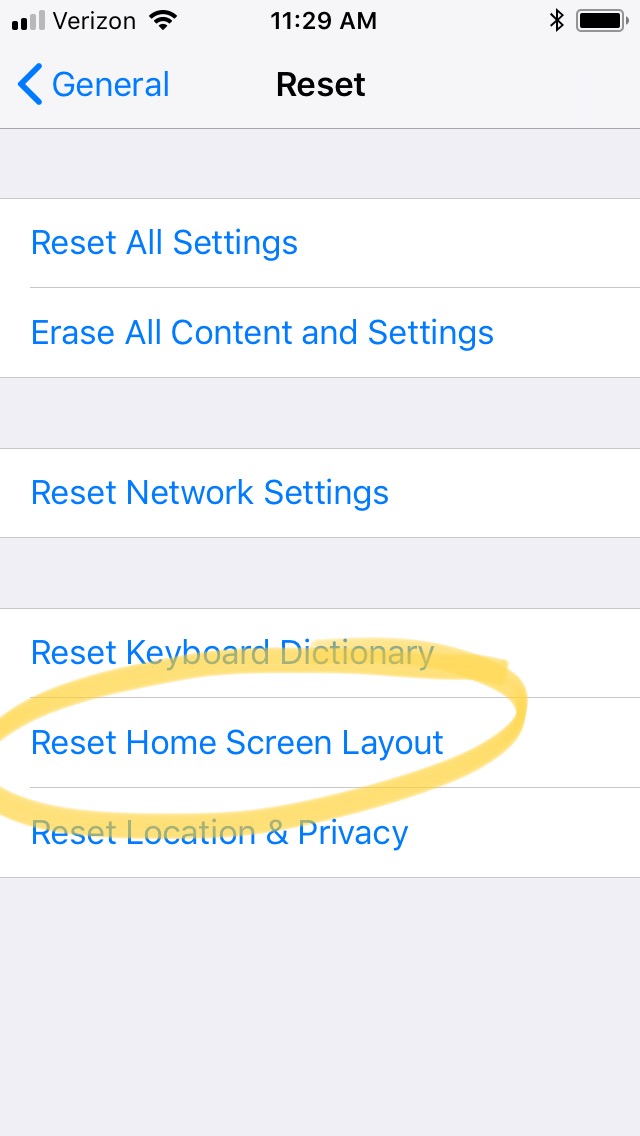 reset iphone settings 3