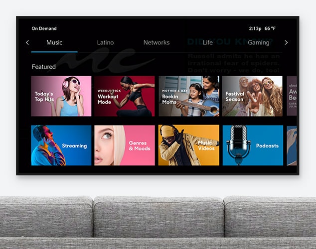 Play Music Videos & Music Apps on X1 XFINITY