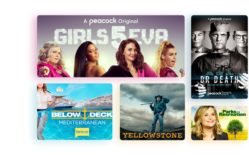 Peacock featured shows